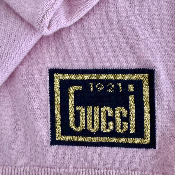 Gucci Pink Crew Neck Sweater with Knit Design - Picture 3 of 6